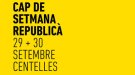 Cap de setmana republicà els dies 29 i 30 de setembre