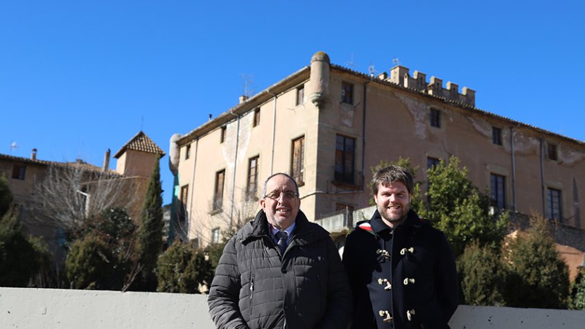 L'alcalde Miquel Arisa i el regidor Josep Paré