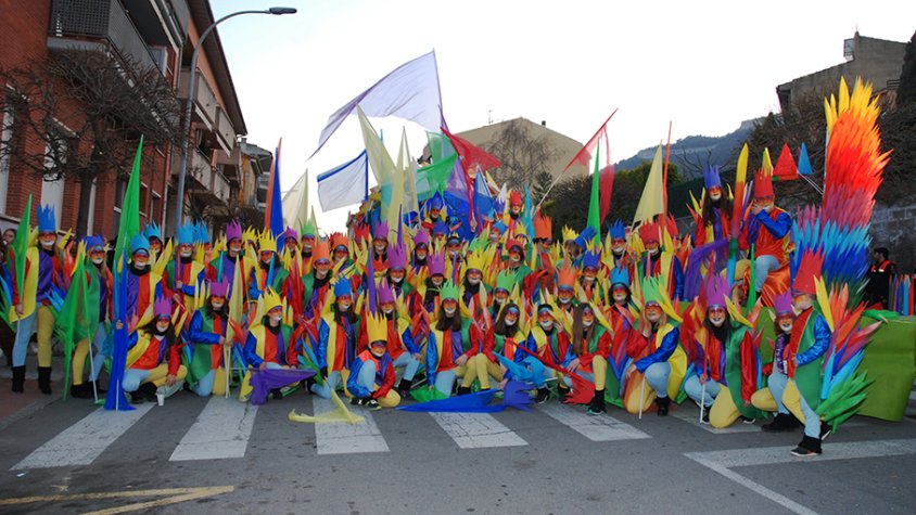 Colla dels Amics i Parets de .. el dia del carnaval de Centelles