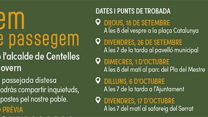 Parlem mentre passegem